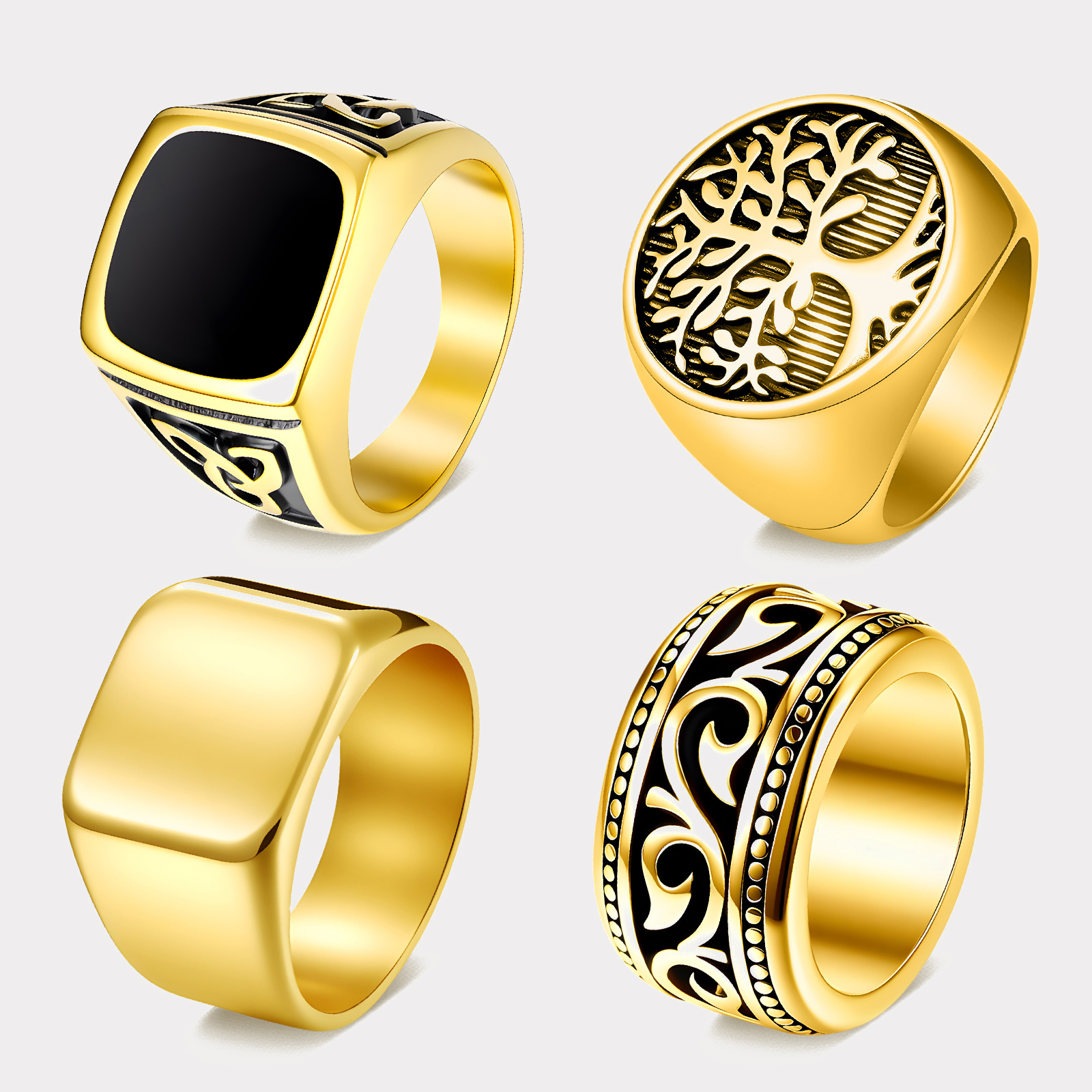 Wholesale stainless steel skull rings